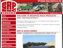 Tablet Screenshot of brueningrockproducts.com